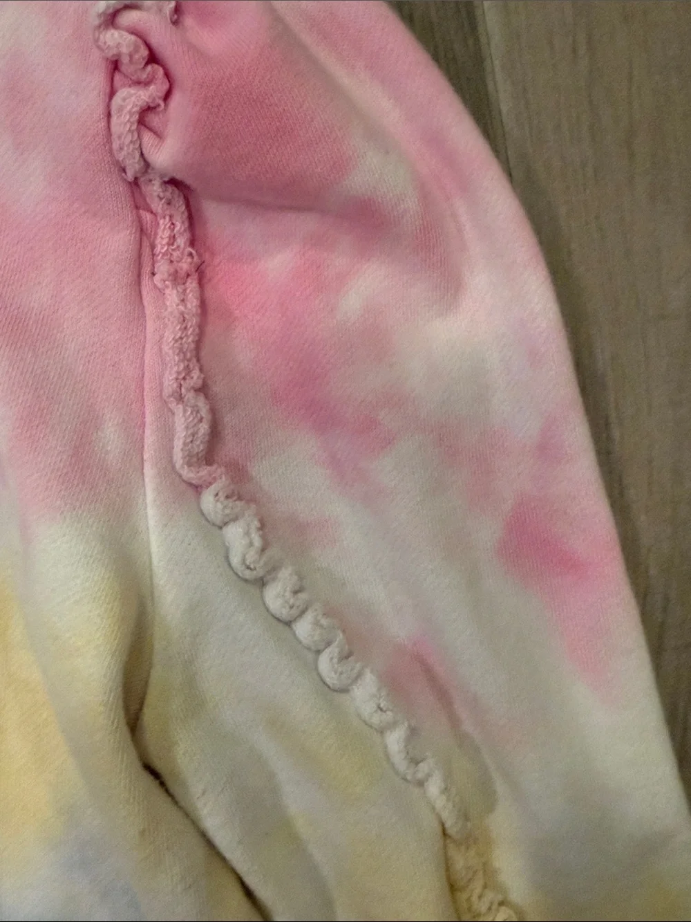 Generation Love Women’s Pastel Tie-Dye Sweatshirt - Pink, Blue & Yellow Size M